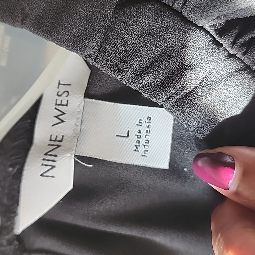 Nine West Black Long Sleeve Swing Dress - Picture 9 of 12